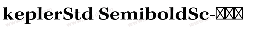 keplerStd SemiboldSc字体转换
